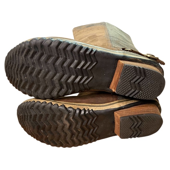 SOREL Genuine Leather Slimboot Waterproof Burnished Leather Buckle Detail Sz 8 - Picture 10 of 12